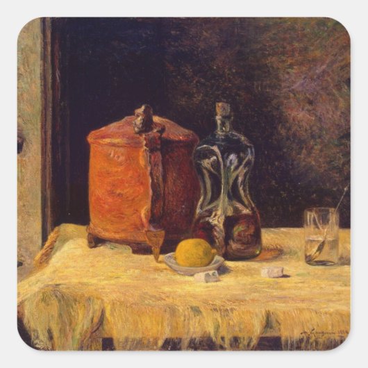 ポール・ゴーギン | At the Window, 1882 スクエアシール (正面)