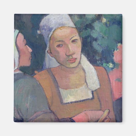 ポール・ゴーギン | Breton Farmers, 1894 (canva油) マグネット (正面)