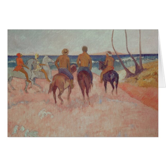 ポール・ゴーギン | Horseman on theビーチ1902 (正面横)