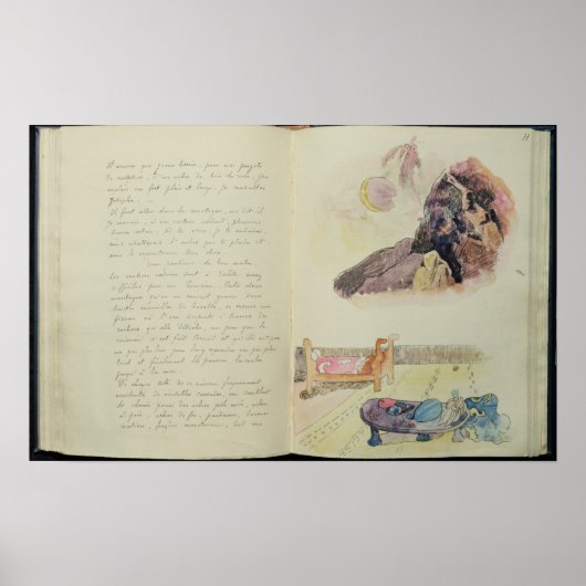 ポール・ゴーギン | 'Noa Noa'のページ, 1893-94 ポスター (正面)