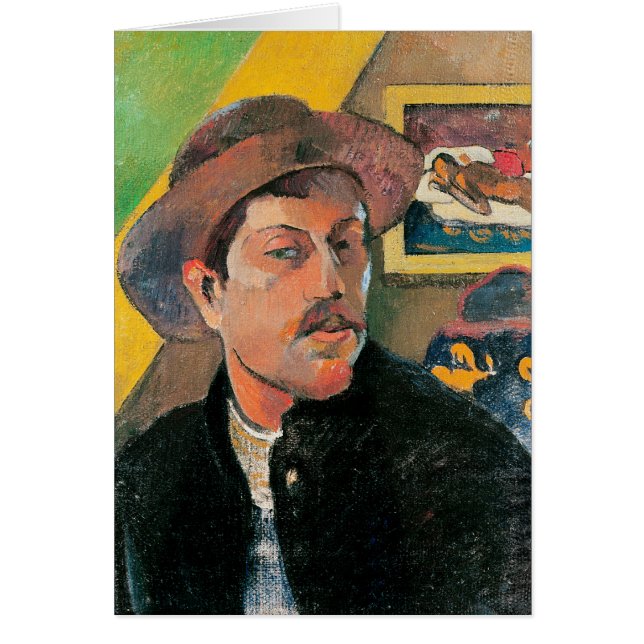 ポール・ゴーギン | Self Portrait in a Hat, 1893-94 (正面)