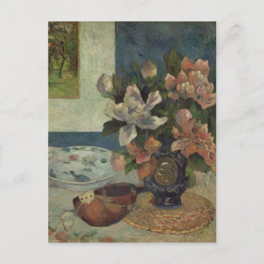 ポール・ゴーギン | Still Life with a Mandolin, 1885 ポストカード (正面)