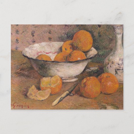 ポール・ゴーギン | Still life with Orange, 1881 ポストカード (正面)