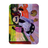 ポール・ゴーギン | The Siesta, 1891-2 (キャンバス油) マグネット (縦)