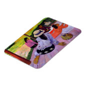 ポール・ゴーギン | The Siesta, 1891-2 (キャンバス油) マグネット (左側)