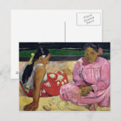 ポール・ゴーギン | Women of Tahiti, On theビーチ, 1891 ポストカード (正面/裏面)