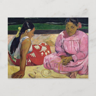 ポール・ゴーギン Women of Tahiti, On theビーチ, 1891 ポストカード