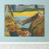 ポール・ゴーギンVincent van Gogh絵画ひまわりの花 キャンバスプリント (インサイチュ (ウッドフロア))