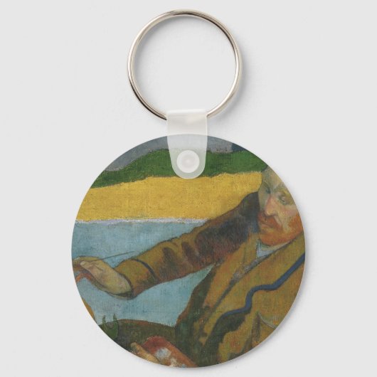 ポール・ゴーギンVincent van Gogh絵画ひまわりの花 キーホルダー (正面)