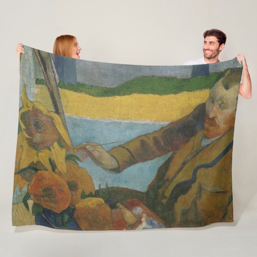 ポール・ゴーギンVincent van Gogh絵画ひまわりの花 フリースブランケット (インサイチュ)