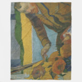 ポール・ゴーギンVincent van Gogh絵画ひまわりの花 フリースブランケット (正面)