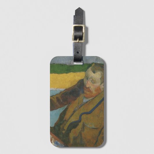 ポール・ゴーギンVincent van Gogh絵画ひまわりの花 ラゲッジタグ (正面縦)