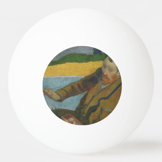 ポール・ゴーギンVincent van Gogh絵画ひまわりの花 卓球ボール (正面)