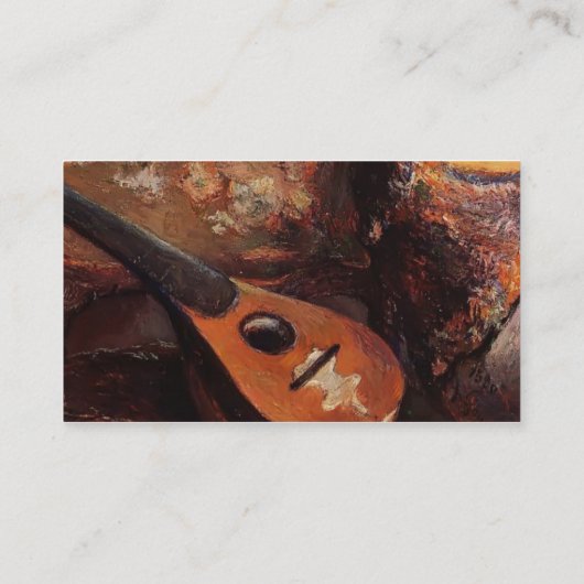 ポール·ゴーグイン·マンドリン（椅子） 名刺 (裏面)