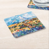 ポール·サンテ·ヴィクトワール·セザンヌ スクエアペーパーコースター (アングル)