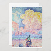 ポール·シグナック-アンティブ·ピンク·クラウド、1916年 招待状 (正面/裏面)