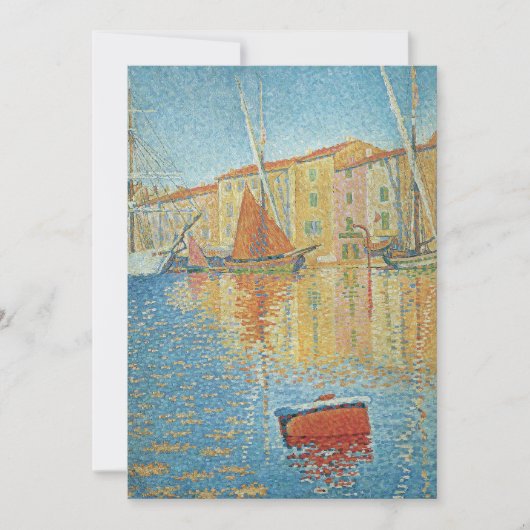 ポール・シニャックによる赤ブイ、ヴィンテージ・ポインティリズム (正面)