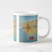 ポール・シニャックによる赤ブイ、ヴィンテージ・ポインティリズム ジャンボコーヒーマグカップ (右)