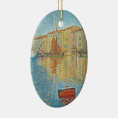 ポール・シニャックによる赤ブイ、ヴィンテージ・ポインティリズム セラミックオーナメント (右)