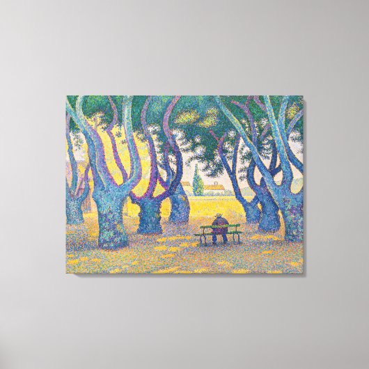 ポール・シニャック - サントロペのリス広場 キャンバスプリント (正面)