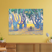 ポール・シニャック - サントロペのリス広場 キャンバスプリント (インサイチュ (リビング))