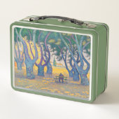 ポール・シニャック - サントロペのリス広場 メタルランチボックス (裏面)