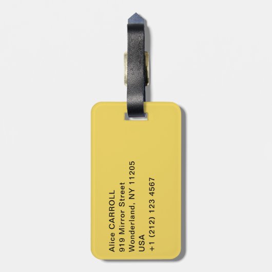 ポール・シニャック - サントロペのリス広場 ラゲッジタグ (裏面縦)