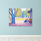 ポール・シニャック – セントトロペの泉デリス キャンバスプリント (インサイチュ (ウッドフロア))