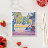 ポール・シニャック – セントトロペの泉デリス スタンダードカクテルナプキン (インサイチュ)