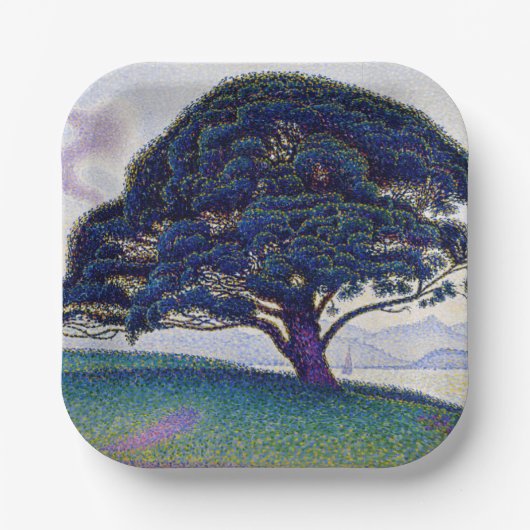 ポール・シニャック - ボナヴェンチュール松 ペーパープレート (正面)