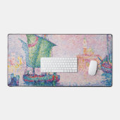 ポール・シニャック - ヴェネツィア、ピンクの雲 デスクマット (キーボード&マウス)