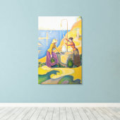 ポール・シニャック - 井戸の女性たち キャンバスプリント (インサイチュ (ウッドフロア))