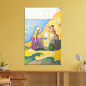 ポール・シニャック - 井戸の女性たち キャンバスプリント (インサイチュ (リビング))