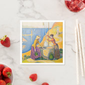 ポール・シニャック - 井戸の女性たち スタンダードカクテルナプキン (インサイチュ)