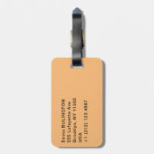 ポール・シニャック - 教皇の宮殿、アヴィニョン ラゲッジタグ (裏面縦)