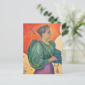 ポール・シニャック - 日傘の女 ポストカード (スタンド正面)