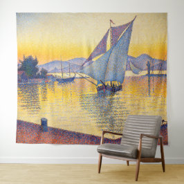 ポール・シニャック - 日没の港、作品236 タペストリー