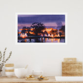 ポール・ジャクソン「合議火」水彩 ポスター (キッチン)