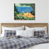 ポール・セザンヌによってエスタケから見られるマルセイユ湾 キャンバスプリント (インサイチュ (寝室))