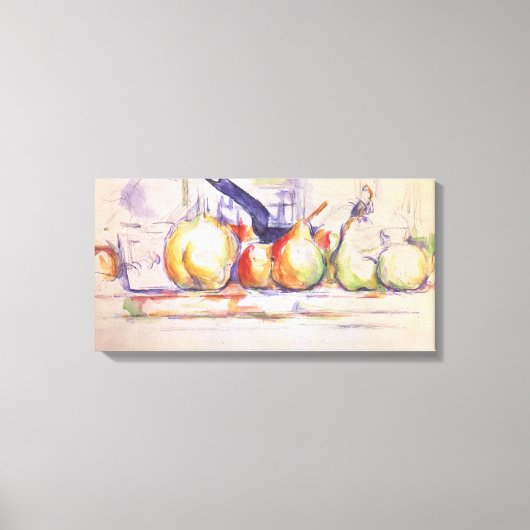 ポール・セザンヌによるソーセパンとの静物詩 キャンバスプリント (正面)