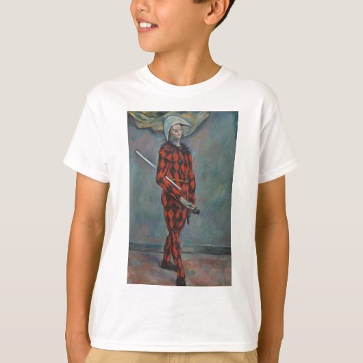 ポール・セザンヌによるハーレクイン(ジョーカー) Tシャツ (正面)