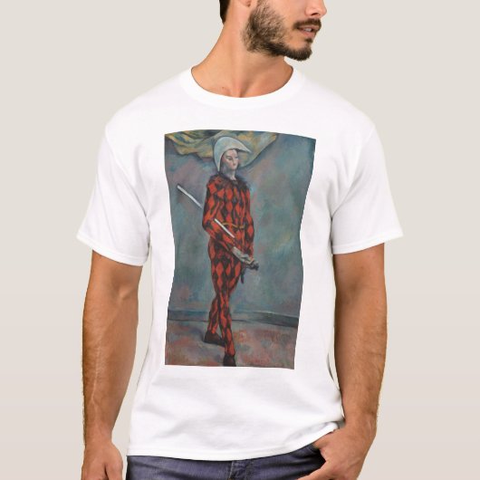 ポール・セザンヌによるハーレクイン(ジョーカー) Tシャツ (正面)