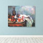 ポール・セザンヌによる玉ねぎの静物詩 キャンバスプリント (インサイチュ (ウッドフロア))