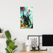 ポール・セザンヌによる花瓶のチューリップヴィンテージ・アート ポスター (ホームオフィス)