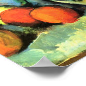 ポール・セザンヌによる花瓶のチューリップヴィンテージ・アート ポスター (角)