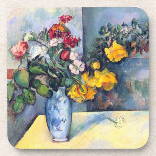 ポール・セザンヌによる花瓶の静物画 コースター (正面)