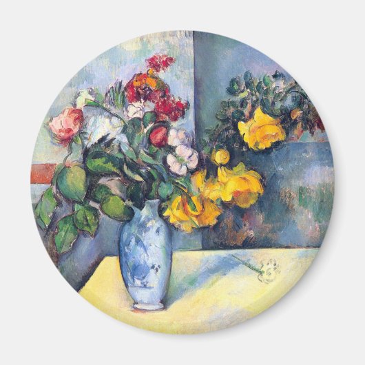 ポール・セザンヌによる花瓶の静物画 マグネット (正面)