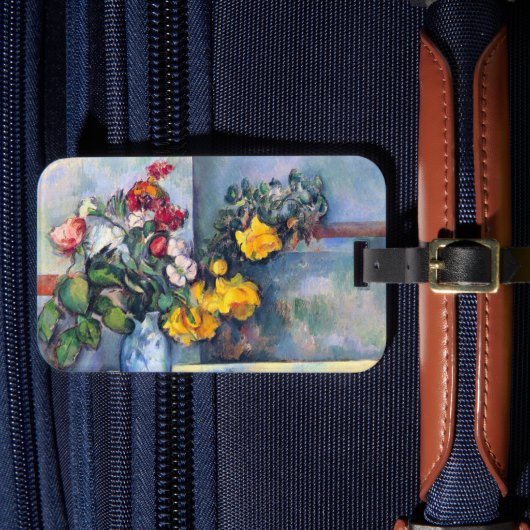 ポール・セザンヌによる花瓶の静物画 ラゲッジタグ (正面インサイチュ4)