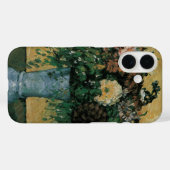 ポール・セザンヌによる青い花瓶の花 ヴィンテージアート Case-Mate iPhoneケース (裏面 (横))