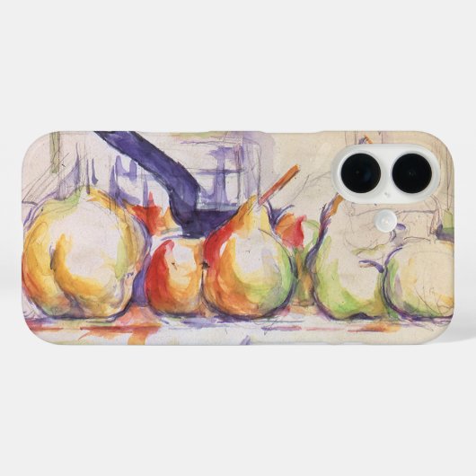 ポール・セザンヌによる「ソースパンのある静物画」 Case-Mate iPhoneケース (裏面 (横))